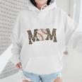 Leopard Baseball Mom Baseball Mama Retro Cute Mother's Day Premium Wmen Hoodie