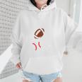 Mom Of Ballers USA Flag Football Baseball Mom Wmen Hoodie