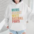 Moms Against Baseball Pants Baseball Mom Retro Wmen Hoodie