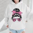 Mother Day Mama Retro Mama Mommy Baseball Mom Wmen Hoodie