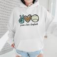 Peace Love Baseball Lover Motif For Women Pink Baseball Mom Wmen Hoodie Peace Love Baseball Lover Motif For Women Pink Baseball Mom Wmen Hoodie