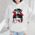 Peruvian Baseball Mom Peru Flag Baseball Girl Wmen Hoodie
