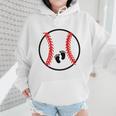 Pregnant Baseball Mom Pregnancy Announcement Baby Feet Belly Wmen Hoodie Pregnant Baseball Mom Pregnancy Announcement Baby Feet Belly Wmen Hoodie