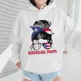 Puerto Rico Baseball Mom Messy Bun Boricua Wmen Hoodie Puerto Rico Baseball Mom Messy Bun Boricua Wmen Hoodie