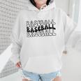 Retro Baseball Mama Groovy Baseball Mom Wmen Hoodie