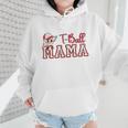 Retro Tball Mama Art Baseball Mom Softball Wmen Hoodie
