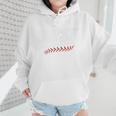 Sarcastic Baseball Mom Mama Baseball Life Premium Wmen Hoodie