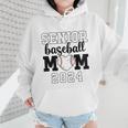 Senior Baseball Mom Class Of 2024 Senior Mom Game Day Raglan Baseball Tee Wmen Hoodie