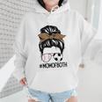 Soccer Baseball Mom Of Both Messy Bun Leopard Mother's Day Wmen Hoodie Soccer Baseball Mom Of Both Messy Bun Leopard Mother's Day Wmen Hoodie