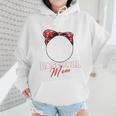 Softball Baseball Mom Floral Tee Mother's Day Premium Wmen Hoodie
