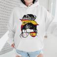 Spanish Baseball Mom Messy Bun Spain Baseball Girl Wmen Hoodie Spanish Baseball Mom Messy Bun Spain Baseball Girl Wmen Hoodie