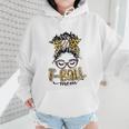 T Ball Mom Messy Bun Leopard Baseball Mom Leopard Wmen Hoodie T Ball Mom Messy Bun Leopard Baseball Mom Leopard Wmen Hoodie