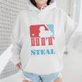 I Teach My Kid Baseball Mom Vintage Coach Baseball Wmen Hoodie