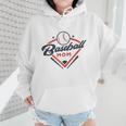 Vintage Baseball Mom Ballpark Momma Baseball Lover Wmen Hoodie