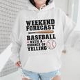 Weekend Forecast Baseball Baseball Mom Wmen Hoodie