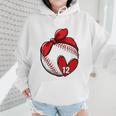 Womens Custom Baseball Mom Number 12 Heart For Mom Mommy Premium Wmen Hoodie