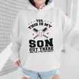 Yes This Is My Son Out There Baseball Mom Wmen Hoodie Yes This Is My Son Out There Baseball Mom Wmen Hoodie