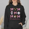 Baseball Mama Era Bows Baseball Mom Women Wmen Hoodie Baseball Mama Era Bows Baseball Mom Women Wmen Hoodie