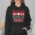 Baseball Mom Since 1990 Wmen Hoodie