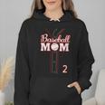 Baseball Mom 2 Number 2 Jersey Team Numbered Jersey Wmen Hoodie Baseball Mom 2 Number 2 Jersey Team Numbered Jersey Wmen Hoodie