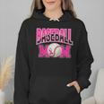 BASEBALL MOM BREAST CANCER RIBBON PINK SPORTS MOM Wmen Hoodie BASEBALL MOM BREAST CANCER RIBBON PINK SPORTS MOM Wmen Hoodie