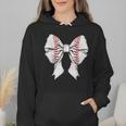Baseball Mom Coquette Bow Mother's Day Baseball Mom Tees Wmen Hoodie Baseball Mom Coquette Bow Mother's Day Baseball Mom Tees Wmen Hoodie