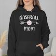 Baseball Mom Cute Grandson Player Arrow Heart Family Wmen Hoodie