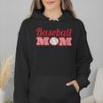 Baseball Mom Cute Mother Fans Baseball Graphic Wmen Hoodie Baseball Mom Cute Mother Fans Baseball Graphic Wmen Hoodie