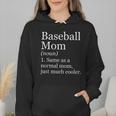 Baseball Mom Definition Sarcastic Sports Wmen Hoodie Baseball Mom Definition Sarcastic Sports Wmen Hoodie
