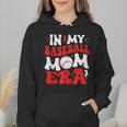 In My Baseball Mom Era Cute Groovy Baseball Wmen Hoodie