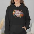 Baseball Mom With Garden Flowers Wmen Hoodie Baseball Mom With Garden Flowers Wmen Hoodie