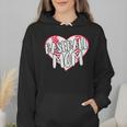 Baseball Mom Heart Wmen Hoodie Baseball Mom Heart Wmen Hoodie