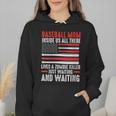 Baseball Mom Inside Us All There Lives a Zombie Sport Wmen Hoodie