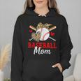 Baseball Mom Leopard Heart Mother's Day Girls Wmen Hoodie Baseball Mom Leopard Heart Mother's Day Girls Wmen Hoodie