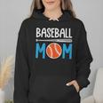 Baseball Mom Leopard Print Baseball Mama Women Mother's Day Wmen Hoodie