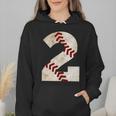 Baseball Mom Baseball Parent Number Two Baseball Gear 2 Wmen Hoodie
