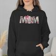 Baseball Mom With Pink Bow Wmen Hoodie Baseball Mom With Pink Bow Wmen Hoodie