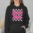 Baseball Mom And Pink Grid Sports Mother Mama Player Wmen Hoodie Baseball Mom And Pink Grid Sports Mother Mama Player Wmen Hoodie