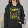 Baseball Mom Traits For Great Mothers Grey And Yellow Wmen Hoodie Baseball Mom Traits For Great Mothers Grey And Yellow Wmen Hoodie