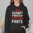 Baseball Moms Against White Baseball Pants Wmen Hoodie Baseball Moms Against White Baseball Pants Wmen Hoodie