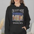 Baseball Sport I’m Just Here For The Snacks Baseball Mom Wmen Hoodie Baseball Sport I’m Just Here For The Snacks Baseball Mom Wmen Hoodie
