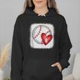 Bleached Custom Baseball Mom Number 6 Heart For Mom Wmen Hoodie Bleached Custom Baseball Mom Number 6 Heart For Mom Wmen Hoodie