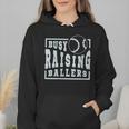 Busy Raising Ballers Graphic For Baseball Moms Wmen Hoodie Busy Raising Ballers Graphic For Baseball Moms Wmen Hoodie