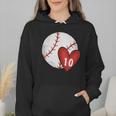 Custom Baseball Mom Number 10 Heart For Mom Mommy Wmen Hoodie Custom Baseball Mom Number 10 Heart For Mom Mommy Wmen Hoodie
