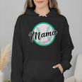 Cute Mama Script Font On Baseball Mom Wmen Hoodie