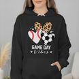 Game Day Vibes Soccer Baseball Mom Heart Wmen Hoodie Game Day Vibes Soccer Baseball Mom Heart Wmen Hoodie