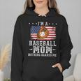 I'm a Baseball Mom Nothing Scares Me Baseball Wmen Hoodie