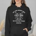 My Kid Might Not Always Swing But I Do Baseball Mom Wmen Hoodie My Kid Might Not Always Swing But I Do Baseball Mom Wmen Hoodie