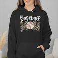 Leopard Baseball Mom Baseball Mama Retro Cute Mother's Day Wmen Hoodie Leopard Baseball Mom Baseball Mama Retro Cute Mother's Day Wmen Hoodie