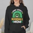 One Lucky Baseball Mom St Patricks Day Rainbow Mother Mama Wmen Hoodie